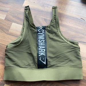 Gym shark zip sports bra